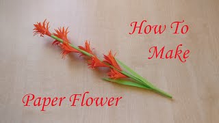 How To Make Paper Flower  Kako napraviti cvet od papira [upl. by Eldon]