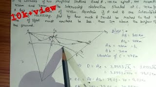 Triangulation Surveying  NUMERICALS  PART4 Lec4 [upl. by Alvinia]