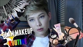 GLAM MAKEUP ROUTINE FOR BOYS AND GIRLS [upl. by Notyal]