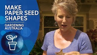 Make your own paper seed shapes [upl. by Llennehc341]