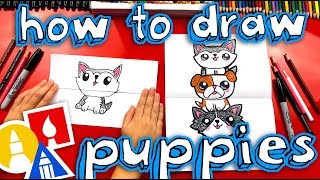 How To Draw A Puppy Stack Folding Surprise [upl. by Stoops]