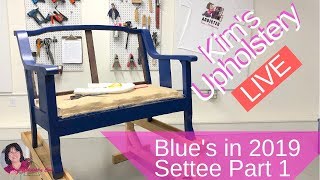 Upholstering A Vintage Settee [upl. by Seta]