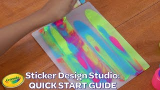 NEW Crayola Sticker Design Studio Quick Start Guide  Crayola Product Demo [upl. by Letnahc]