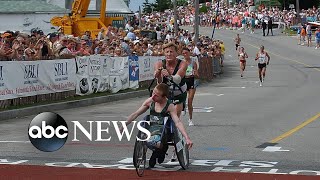 Inspirational Boston Marathon runner Dick Hoyt dies  WNT [upl. by Nhabois]