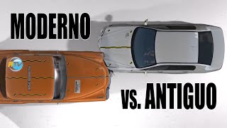 CARCRASH Auto moderno VS Auto antiguo ¿Cuál gana [upl. by Zachariah]