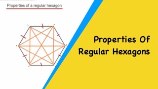 Regular Hexagon Properties Sides Vertices Diagonals Reflectional Rotational Symmetry [upl. by Sile560]