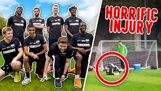 SIDEMEN 6ASIDE FOOTBALL HORRIFIC INJURY [upl. by Aecila463]