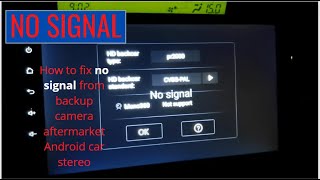 How to fix no signal from backup camera aftermarket Android car stereo [upl. by Acinet743]