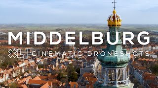 Middelburg Zeeland van boven  Drone video in 4K [upl. by Cortney]