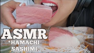 ASMR Hamachi Sashimi SOFT CHEWING EATING SOUNDS SAVAGE No Talking  SASASMR [upl. by Ennairrac]