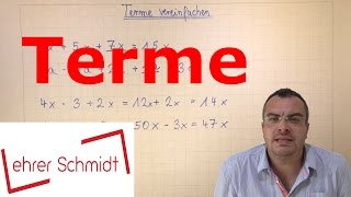 Terme berechnen  Terme und Gleichungen  Mathematik  Lehrerschmidt [upl. by Cob]