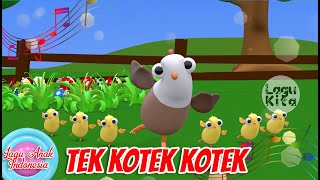 Tek Kotek Kotek Anak Ayam Turun Berkotek  3D  Lagu Anak Channel [upl. by Gowrie]