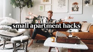 10 SMALL APARTMENT DECORATING TIPS  HACKS  Lone Fox [upl. by Jodee]