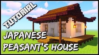 How To Build A Japanese Peasants House  Minecraft Tutorial [upl. by Tayyebeb315]