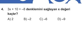 7SINIF MATEMATİK  Denklem Çözme  Soru Çözümleri [upl. by Onaireves]