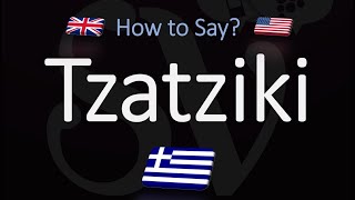 How to Pronounce Tzatziki Sauce CORRECTLY [upl. by Yasu]