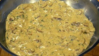 Creamy Garlic Mushroom Sauce  How To Make Recipe [upl. by Harrison]