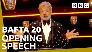 Graham Nortons hilarious speech opens BAFTAs  The British Academy Television Awards 2019  BBC [upl. by Tnerb788]