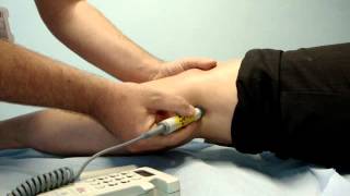 Popliteal pulse assessment with Doppler 8  5mhz probes [upl. by Drucilla]