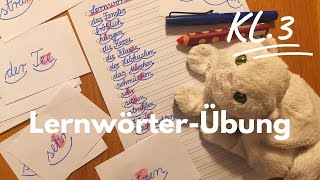 Deutsch Klasse 3 Lernwörter üben [upl. by Ylil198]