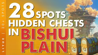 UNLOCK Bishui Plain All Secrets and Hidden Chests Hunt Liyue EP1  Genshin Impact [upl. by Varrian]