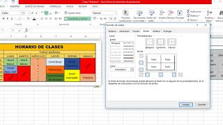 Como Hacer Horario de Clases en Excel [upl. by Fedirko688]