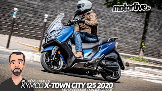 KYMCO XTOWN CITY 125 2020 I ESSAI MOTORLIVE [upl. by Amando]