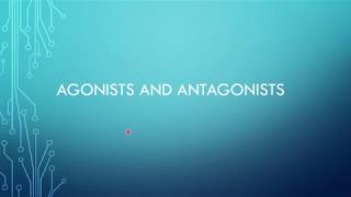 Agonists and Antagonists Drug Mechanisms [upl. by Sergu]