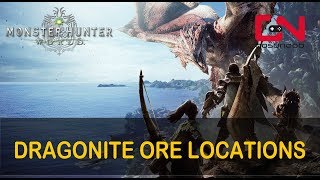 Monster Hunter World Dragonite Ore Locations  Where to find [upl. by Iramaj]