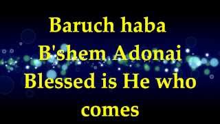 Paul Wilbur  Baruch Haba Bshem Adonai  Lyrics [upl. by Imotas]