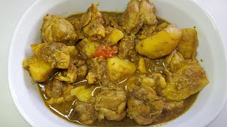 Chicken Curry step by step Recipe Video II Real Nice Guyana HD [upl. by Aerdnat283]