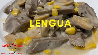 HOW TO COOK CREAMY LENGUA  PORK TONGUE  LUTONG BAHAY  EASY KAPAMPANGAN RECIPE  PANLASANG PINOY [upl. by Shiller]