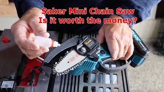 Saker Mini Chain Saw Review [upl. by Ccasi]