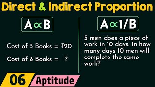 Direct and Indirect Proportion [upl. by Aekim]