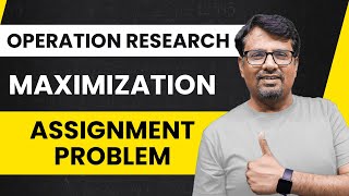 Assignment Problem  Hungarian Method  Maximization Assignment Problem [upl. by Enelrahc]