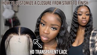 Detailed How To Pluck A 5x5 Closure Wig Beginner Friendly  Crimps amp Install ft Alipearl Hair [upl. by Ylle328]