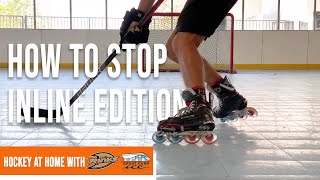 How to Hockey Stop with Inline Skates [upl. by Haek612]