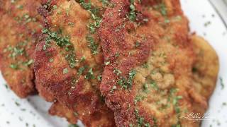 Authentic Italian Chicken Milanese Recipe  Pan Fried Chicken Cutlets [upl. by Eivets]