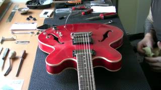 Gibson ES335 complete setup Part 01 [upl. by Atterual]