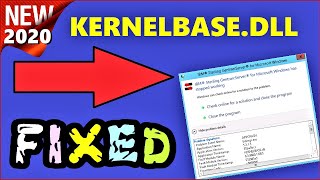 KernelBasedll Error Windows 10 \ 8 \ 7  How to fix KERNELBASEDLL Error on App Crash in Windows [upl. by Imefulo]