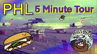 Philadelphia International Airport  A FiveMinute Tour [upl. by Arbba]