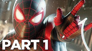 SPIDERMAN MILES MORALES PS5 Walkthrough Gameplay Part 1  INTRO Playstation 5 [upl. by Eldred]