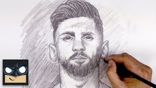 How To Draw Lionel Messi  Sketch Tutorial [upl. by Betthezul704]