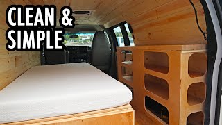 A Clean and Simple Cargo Van Camper BuildConversion Chevy Express [upl. by Meta267]