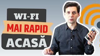 Cum faci săți meargă mai repede internetul acasă Wifi sau cablu [upl. by Hamlani]