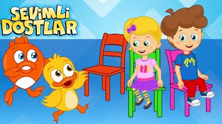 Sandalye kapmaca YENİ  Sevimli Dostlar Bebek Şarkıları  Kids songs nursery rhymes [upl. by Nappie]