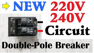 HOW TO INSTALL 220V 240V NEW CIRCUIT DoublePole Breaker [upl. by Heron]