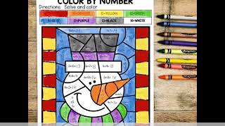 Addition and Subtraction Color by Number Sheets [upl. by Edurtreg118]