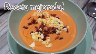 SALMOREJO EN MONSIEUR CUISINE Mambo y Thermomix RECETA MEJORADA [upl. by Feinstein687]