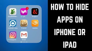 How to Hide Apps on iPhone or iPad [upl. by Brinna]